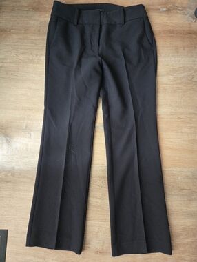 Ann Taylor Factory Straight Leg Trousers In Black Sz 8